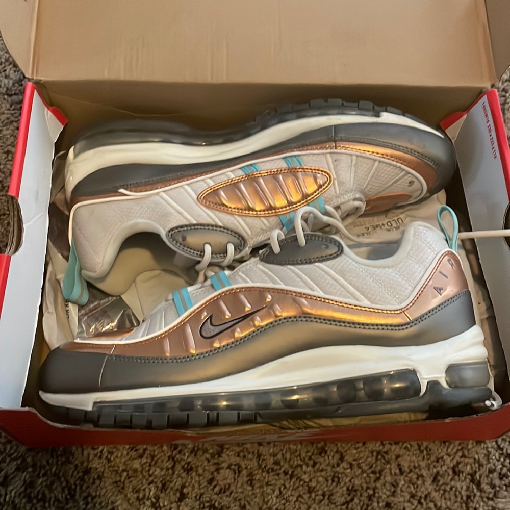 Women size 11 Wmns Air Max 98 'Copper Teal'
